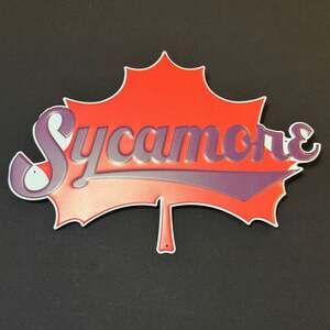 Sycamore Brewing Logo Embossed Metal Sign Wall Decor 18-Inch